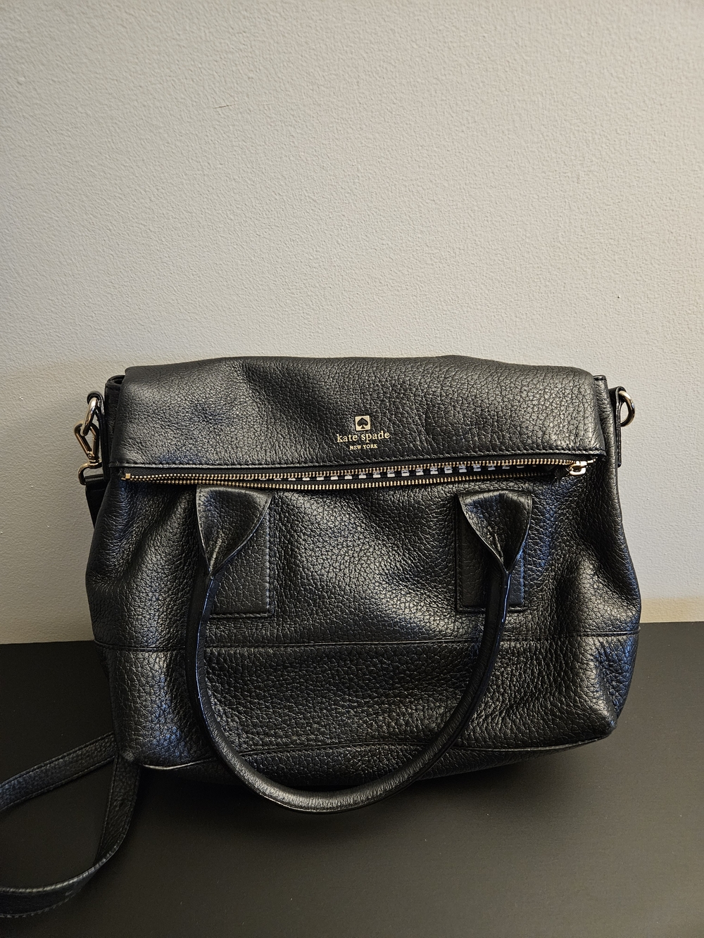 kate spade Black Pebbled Leather Purse